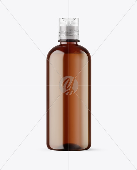 Amber Cosmetic Bottle Mockup