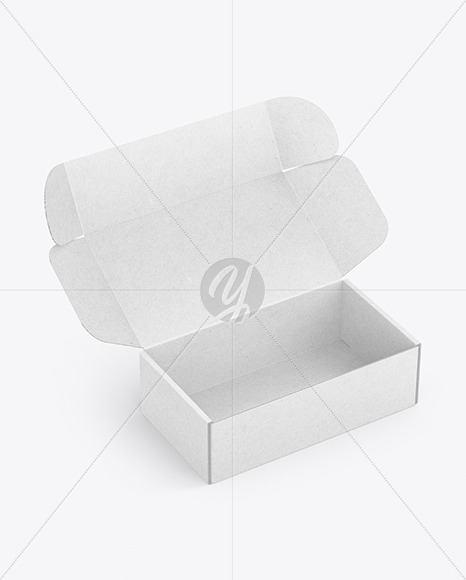 Opened Kraft Box Mockup