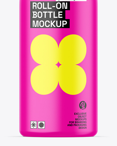 Matte Roll-on Deodorant Bottle Mockup