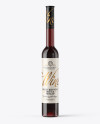 Clear Glass Red Wine Bottle With Cork Mockup