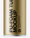 500ml Metallic Pu-Foam Tube Mockup 500ml Metallic Pu-Foam Tube Mockup