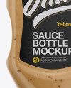 Plastic Bottle with Sauce Mockup