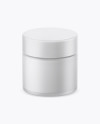 Frosted Glass Cosmetic Jar Mockup Frosted Glass Cosmetic Jar Mockup