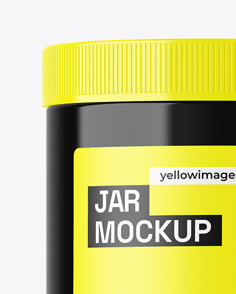 Glossy Jar Mockup