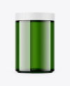 Glossy Green Jar Mockup