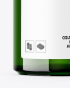 Glossy Green Jar Mockup