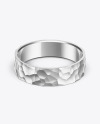 Jewelry Hammered Ring Mockup