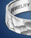 Jewelry Hammered Ring Mockup Jewelry Hammered Ring Mockup