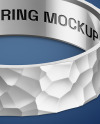 Jewelry Hammered Ring Mockup Jewelry Hammered Ring Mockup