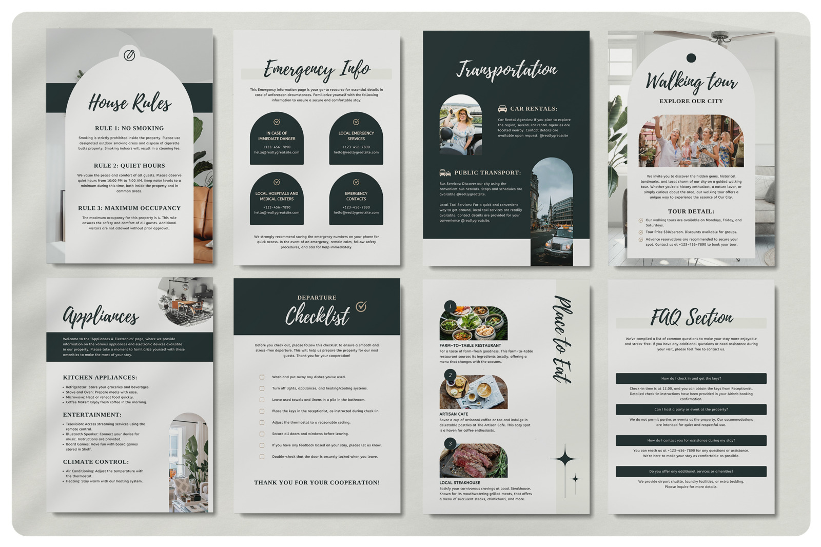 VOLAR Airbnb Welcome Book Template