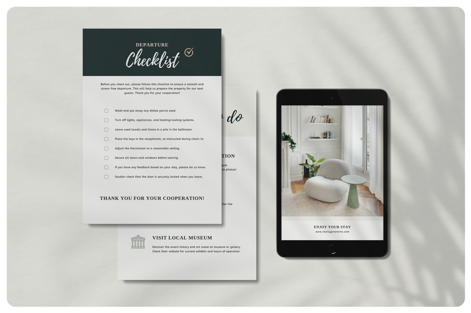 VOLAR Airbnb Welcome Book Template