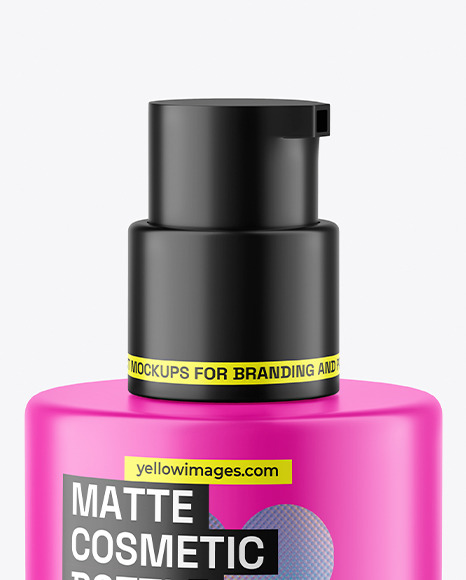 Matte Cosmetic Bottle Mockup Matte Cosmetic Bottle Mockup