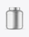 Metallic Protein Jar Mockup