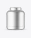 Matte Metallic Protein Jar Mockup