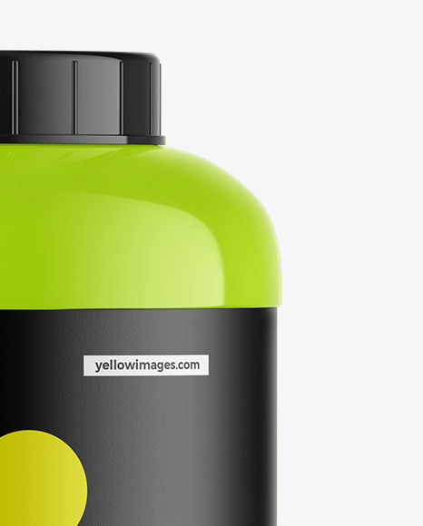 Glossy Protein Jar Mockup