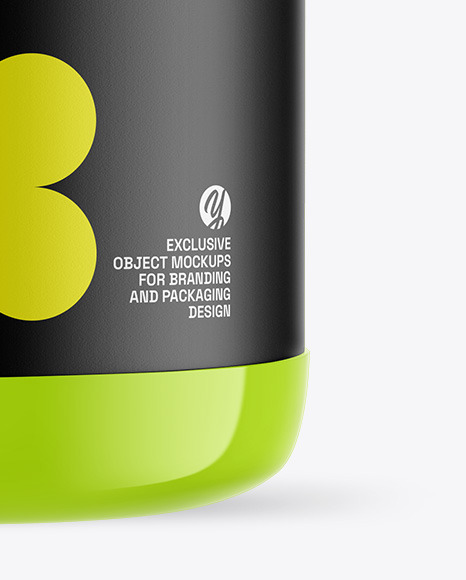 Glossy Protein Jar Mockup Glossy Protein Jar Mockup