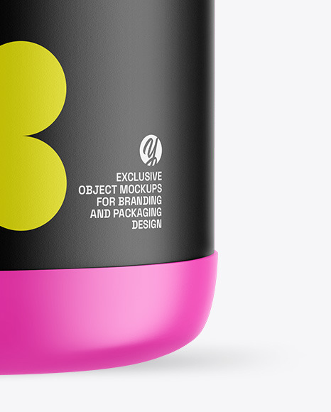 Matte Protein Jar Mockup Matte Protein Jar Mockup
