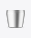 Matte Metallic Cosmetic Jar Mockup