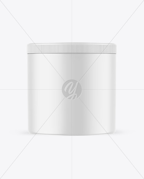 Matte Protein Jar Mockup Matte Protein Jar Mockup