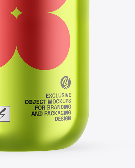 Metallic Sport Bottle Mockup