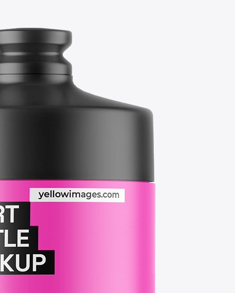 Matte Sport Bottle Mockup