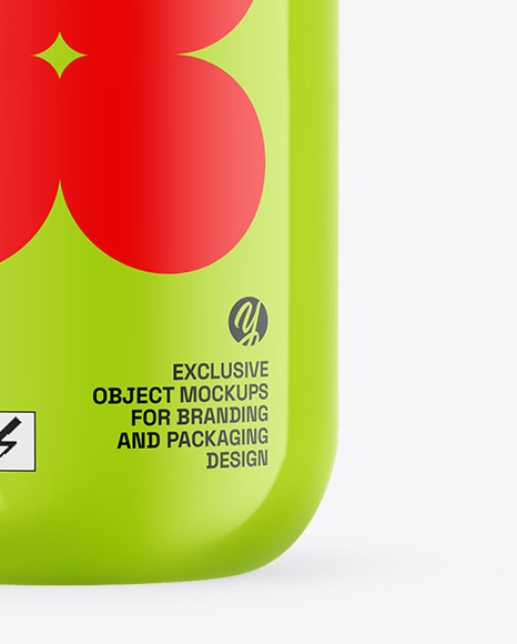 Glossy Sport Bottle Mockup