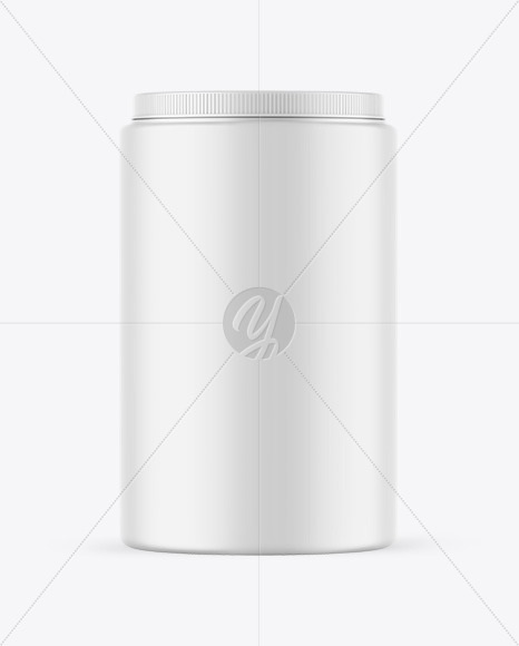 Matte Protein Jar Mockup Matte Protein Jar Mockup