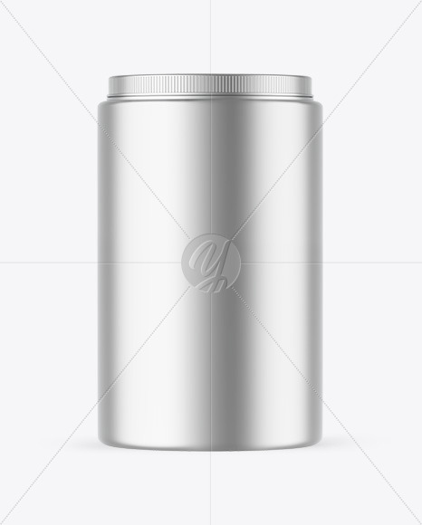 Matte Metallic Protein Jar Mockup