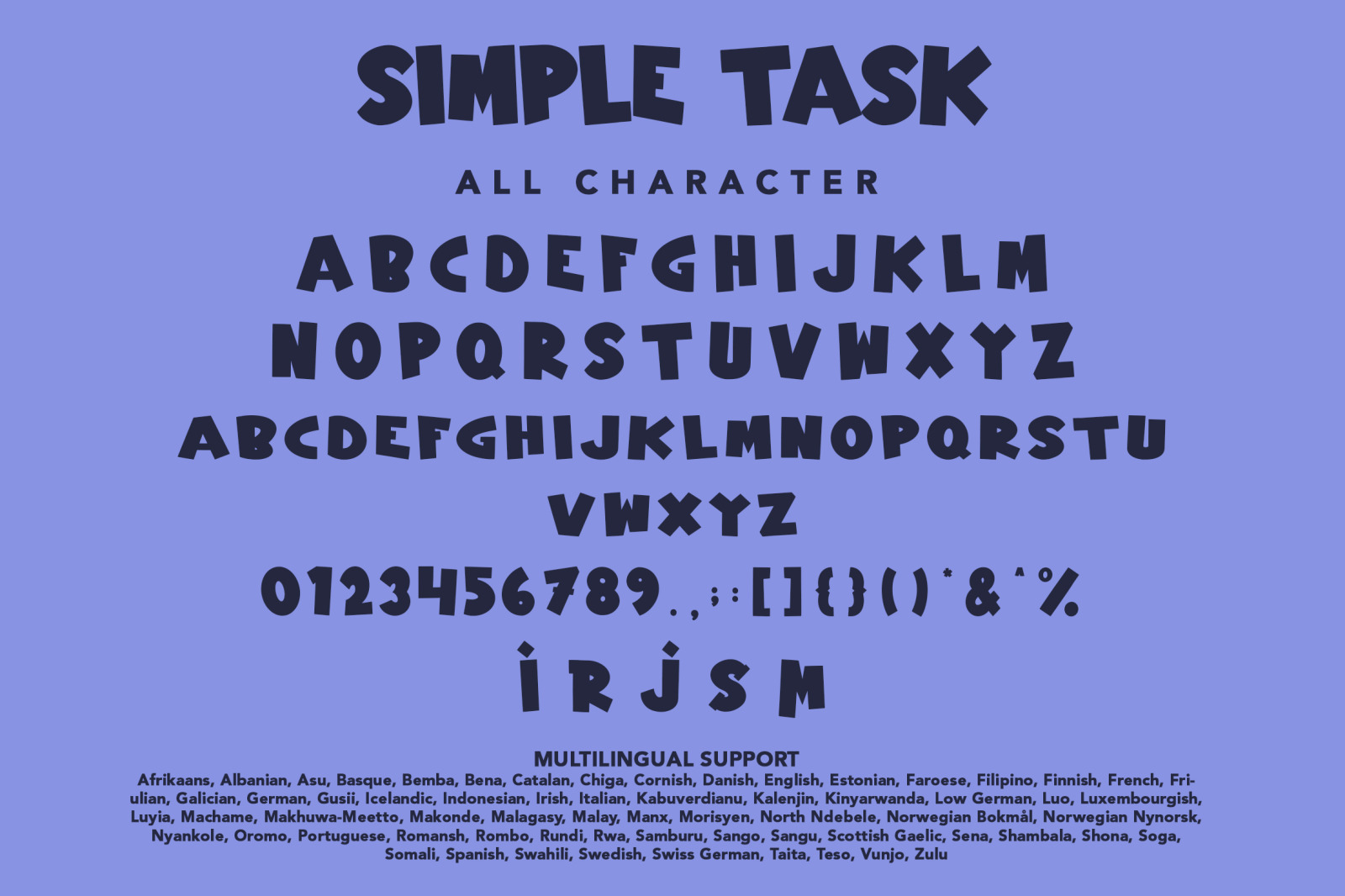 Simple Task Font