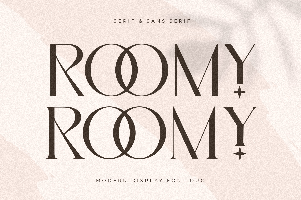 Roomy - Modern Display Font Duo