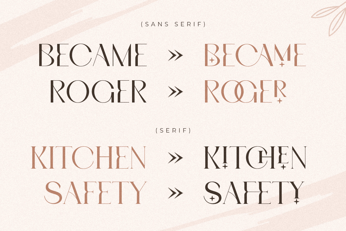 Roomy - Modern Display Font Duo