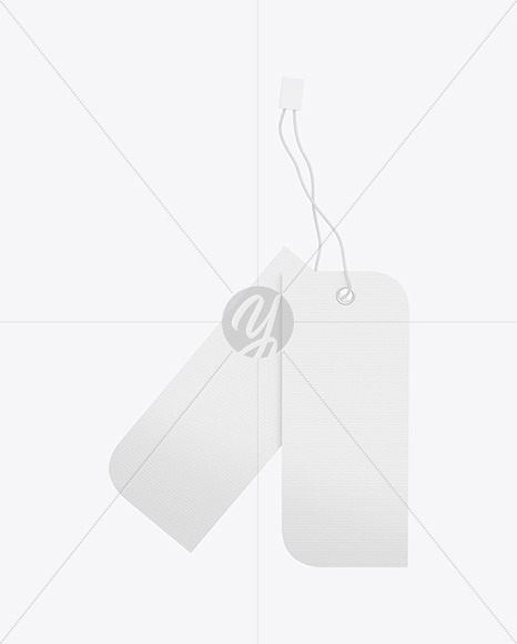 Textured Hanging Tag Mockup