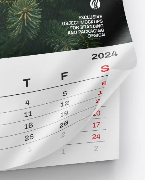 Wall Calendar Mockup