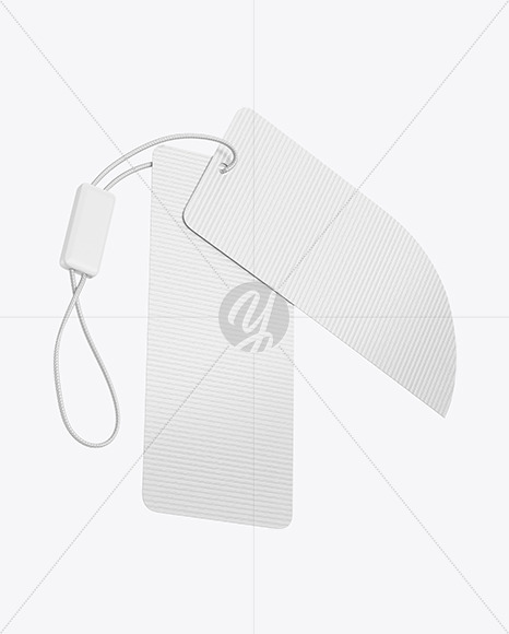 Textured Hanging Tag Mockup