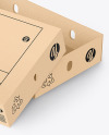 Opened Kraft Paper Box Mockup