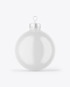 Glossy Christmas Ball Mockup