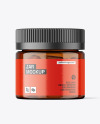 Amber Jar with Capsules Mockup