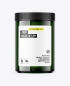 Glossy Dark Green Jar Mockup