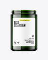 Glossy Dark Green Jar Mockup