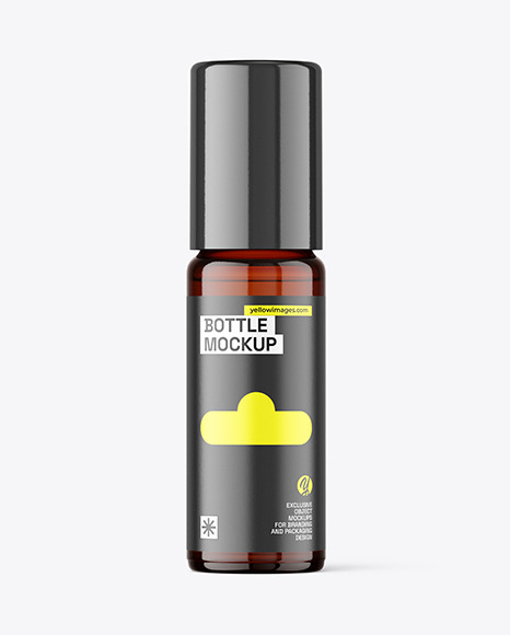 Amber Bottle Mockup Amber Bottle Mockup
