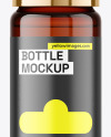 Amber Bottle Mockup Amber Bottle Mockup