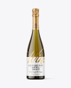 Amber Glass White Wine Bottle Mockup