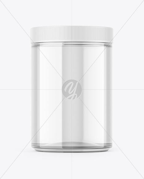 Glossy Glass Jar Mockup