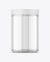 Glossy Glass Jar Mockup