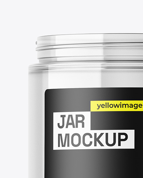 Glossy Glass Jar Mockup