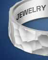 Jewelry Hammered Ring Mockup Jewelry Hammered Ring Mockup