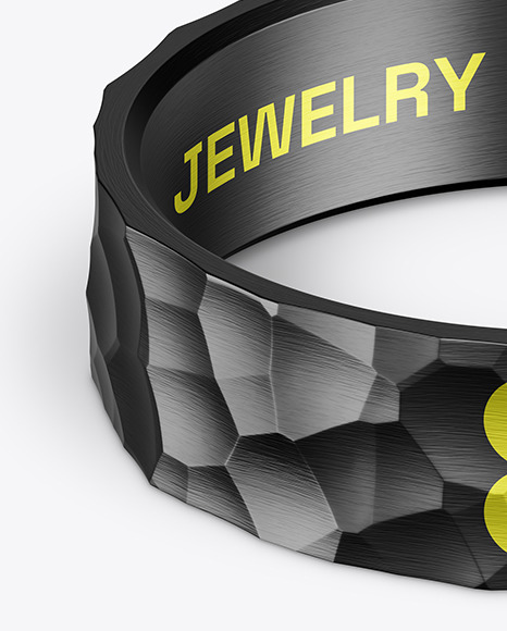 Jewelry Hammered Ring Mockup Jewelry Hammered Ring Mockup