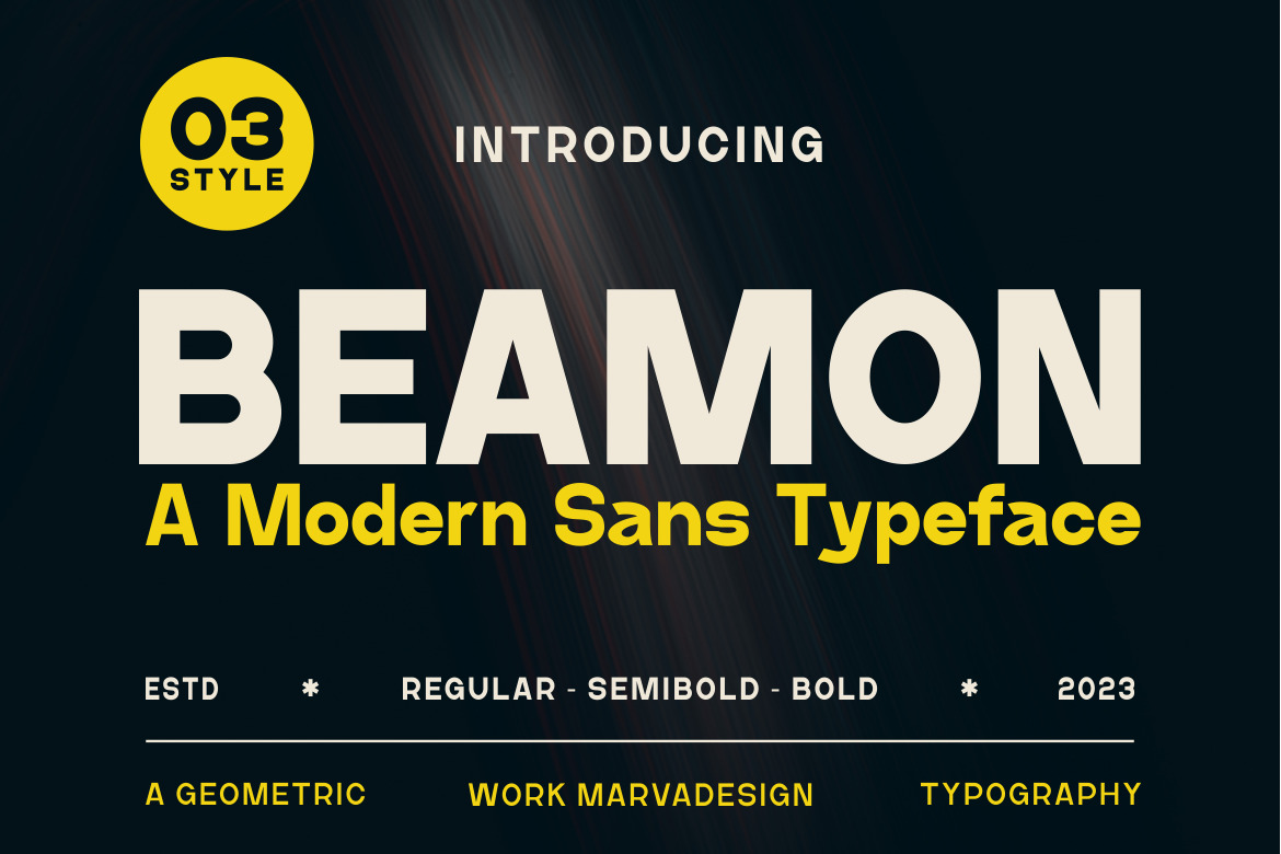 Beamon - A Modern Sans Serif Font Beamon - A Modern Sans Serif Font
