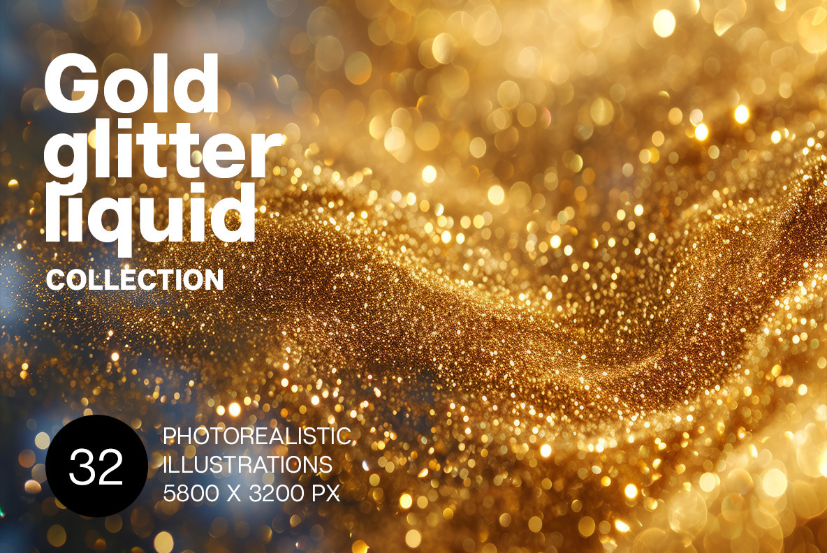 Gold glitter liquid Gold glitter liquid
