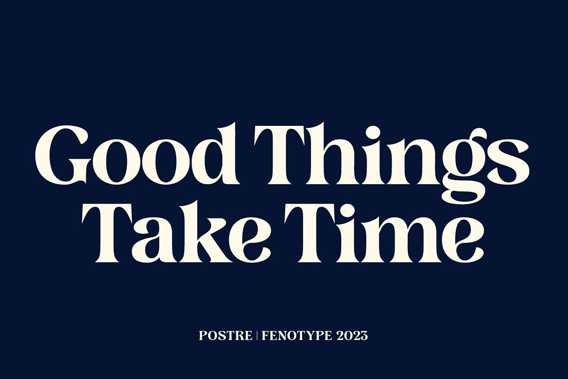 Postre -Stylish Serif Font